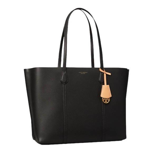 Tory Burch Handbags - Tory Burch PERRY TRIPLE-COMPARTMENT TOTE BAG in black